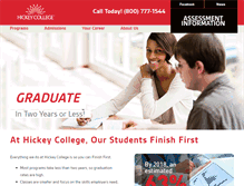 Tablet Screenshot of hickeycollege.edu